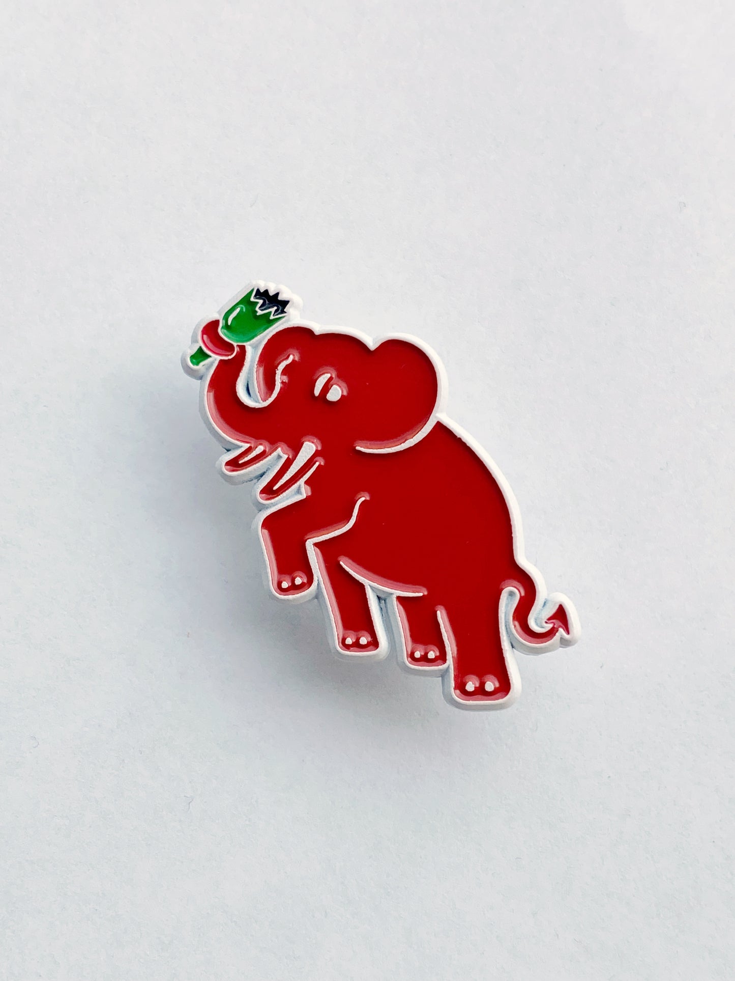 Red Hooligan Elephant Pin