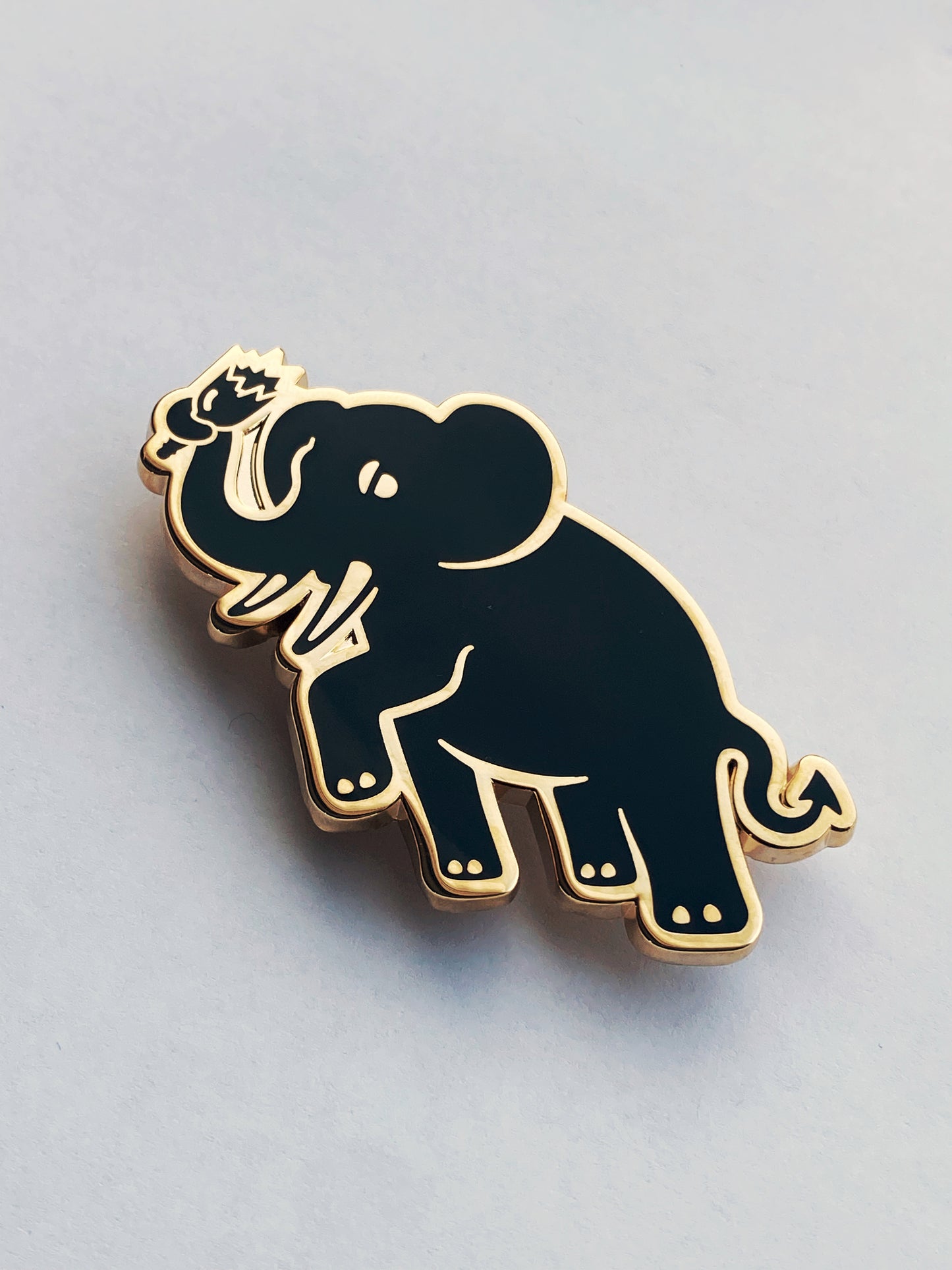 Black & Gold Hooligan Elephant Grille Badge