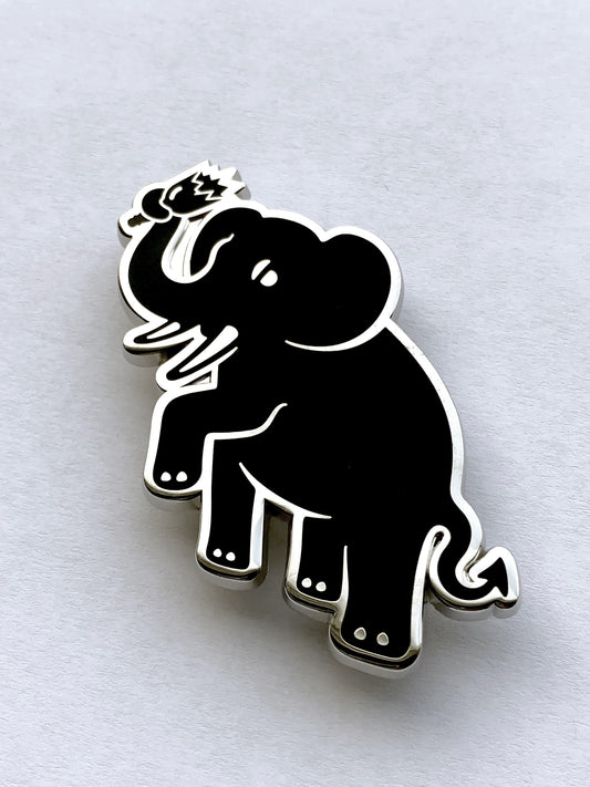 Black Hooligan Elephant Grille Badge